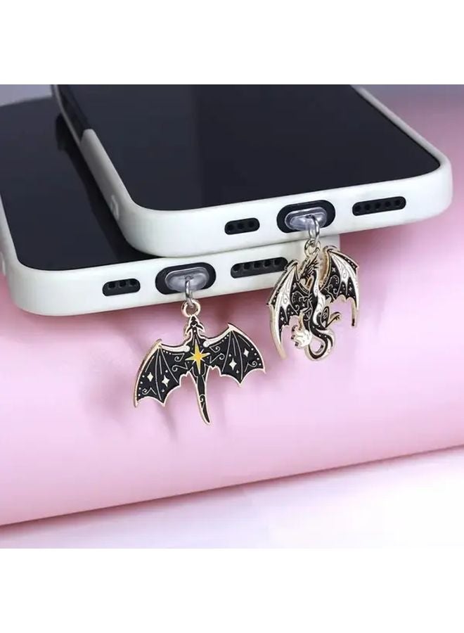 Dragon Bat Pendant Dust Plug For iPhone 5 14 Model B Mobile Phone Accessory - Image 1